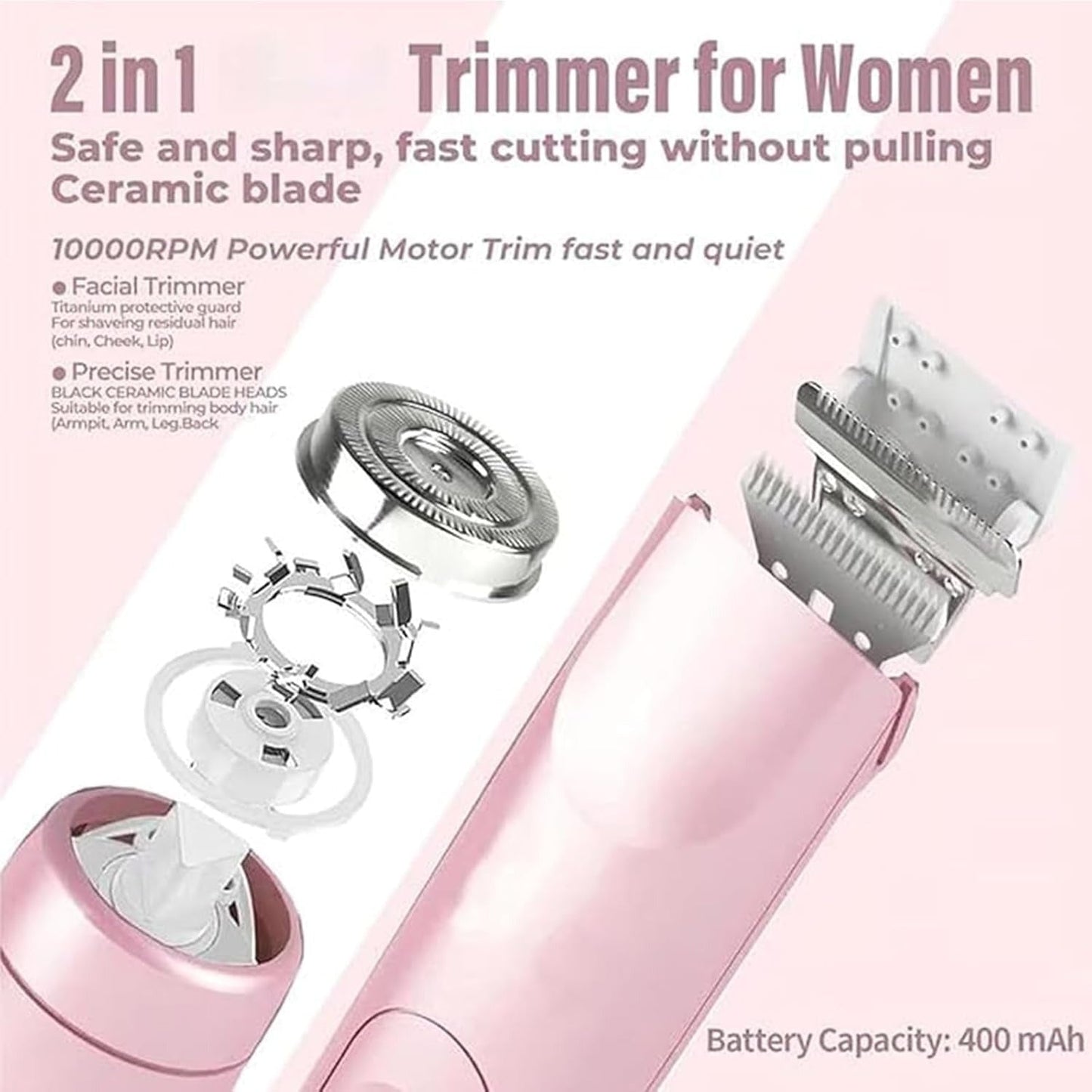 2 in 1 Women Body Shaver