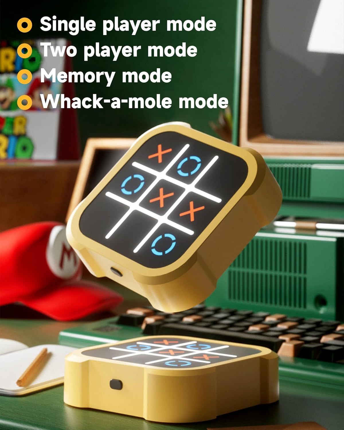 Electronic 4-in-1 Handheld Puzzle Game Console