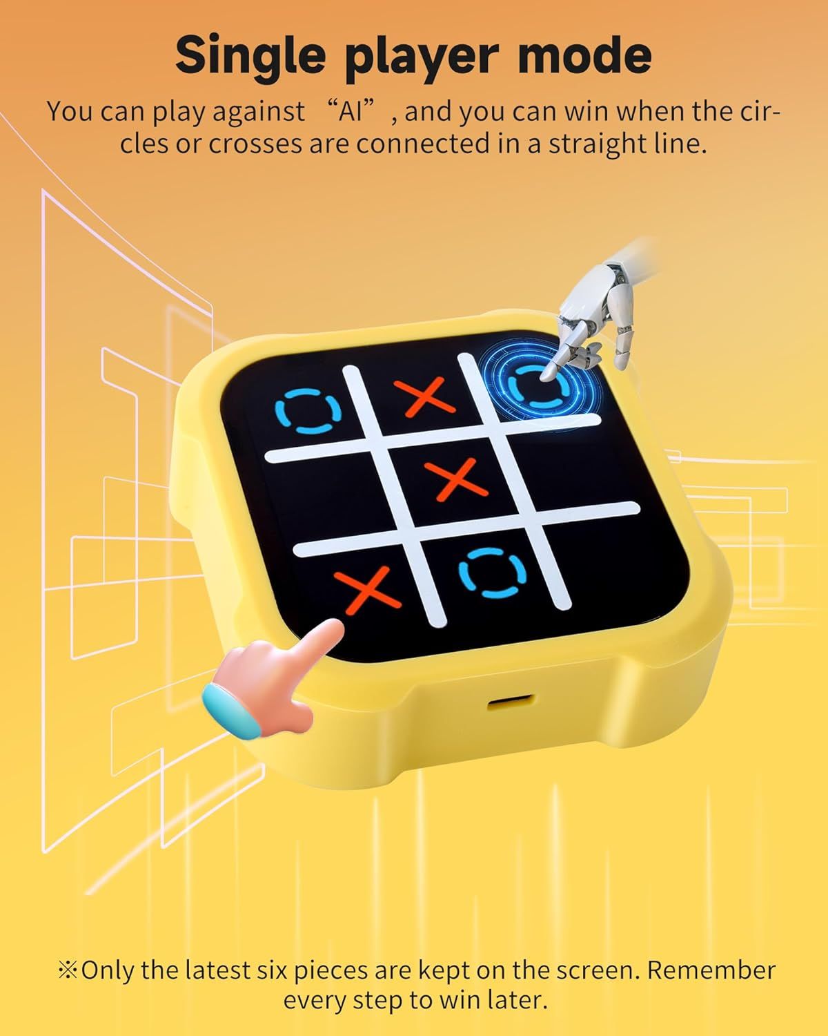 Electronic 4-in-1 Handheld Puzzle Game Console